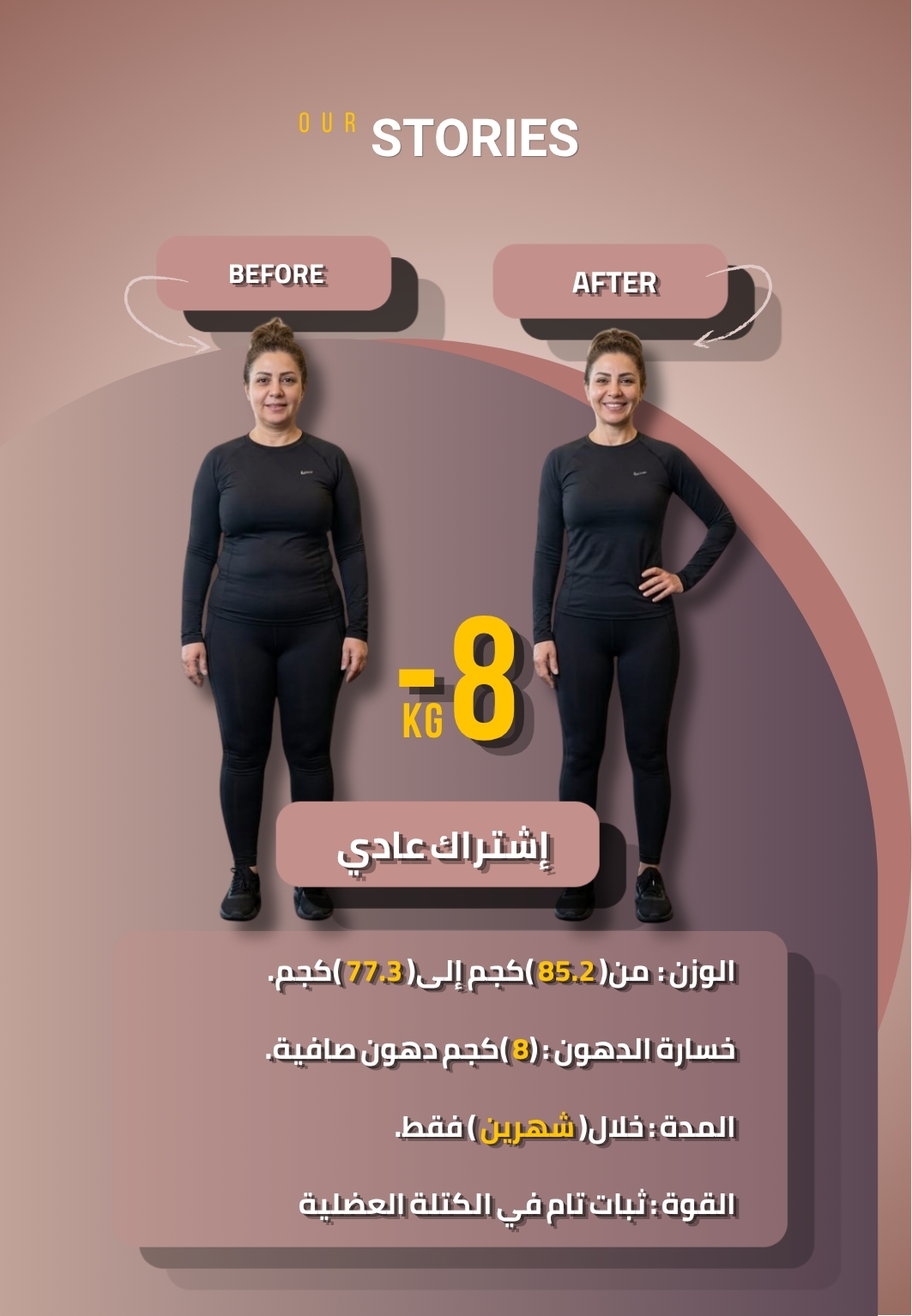 فقدان 8 كجم